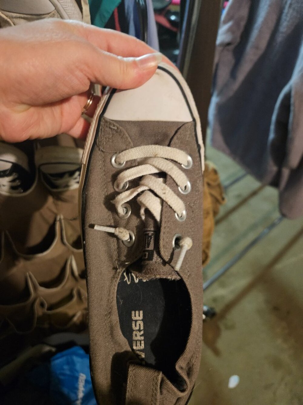 Grey all-star converse